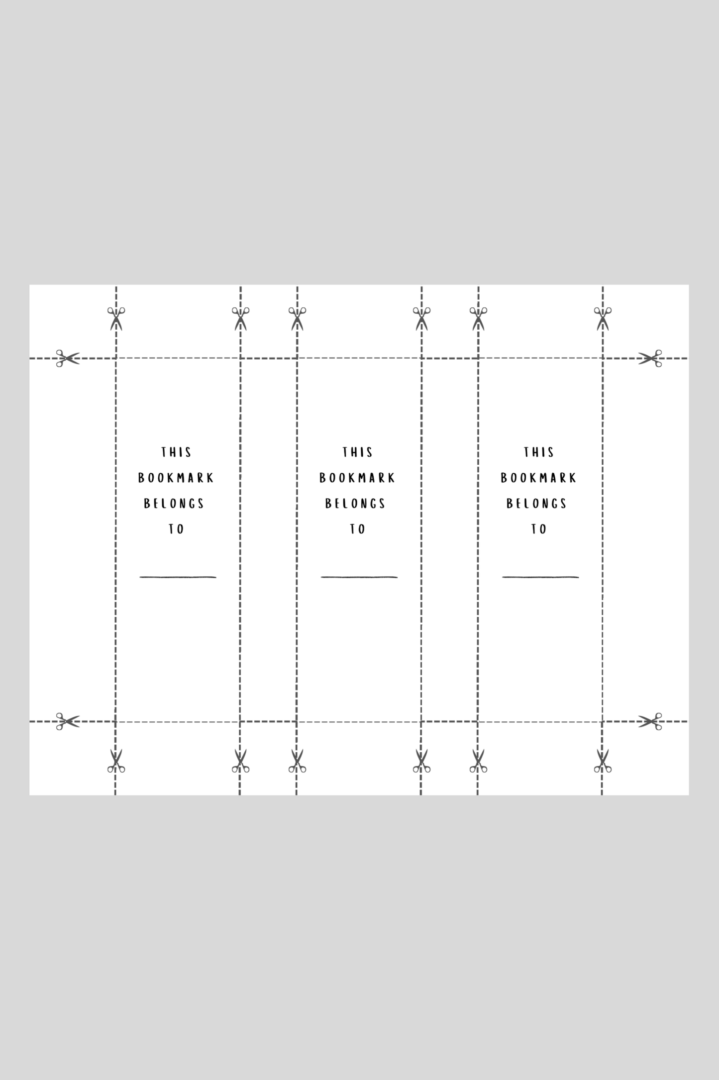 Fill in the Blank Bookmark