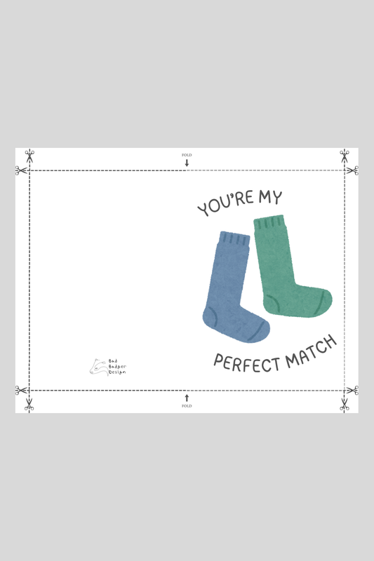 Perfect Match Greeting Card