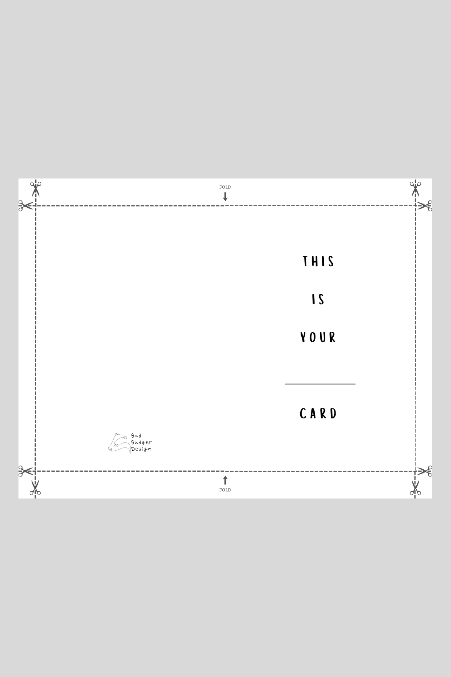 Fill in the Blank Greeting Card