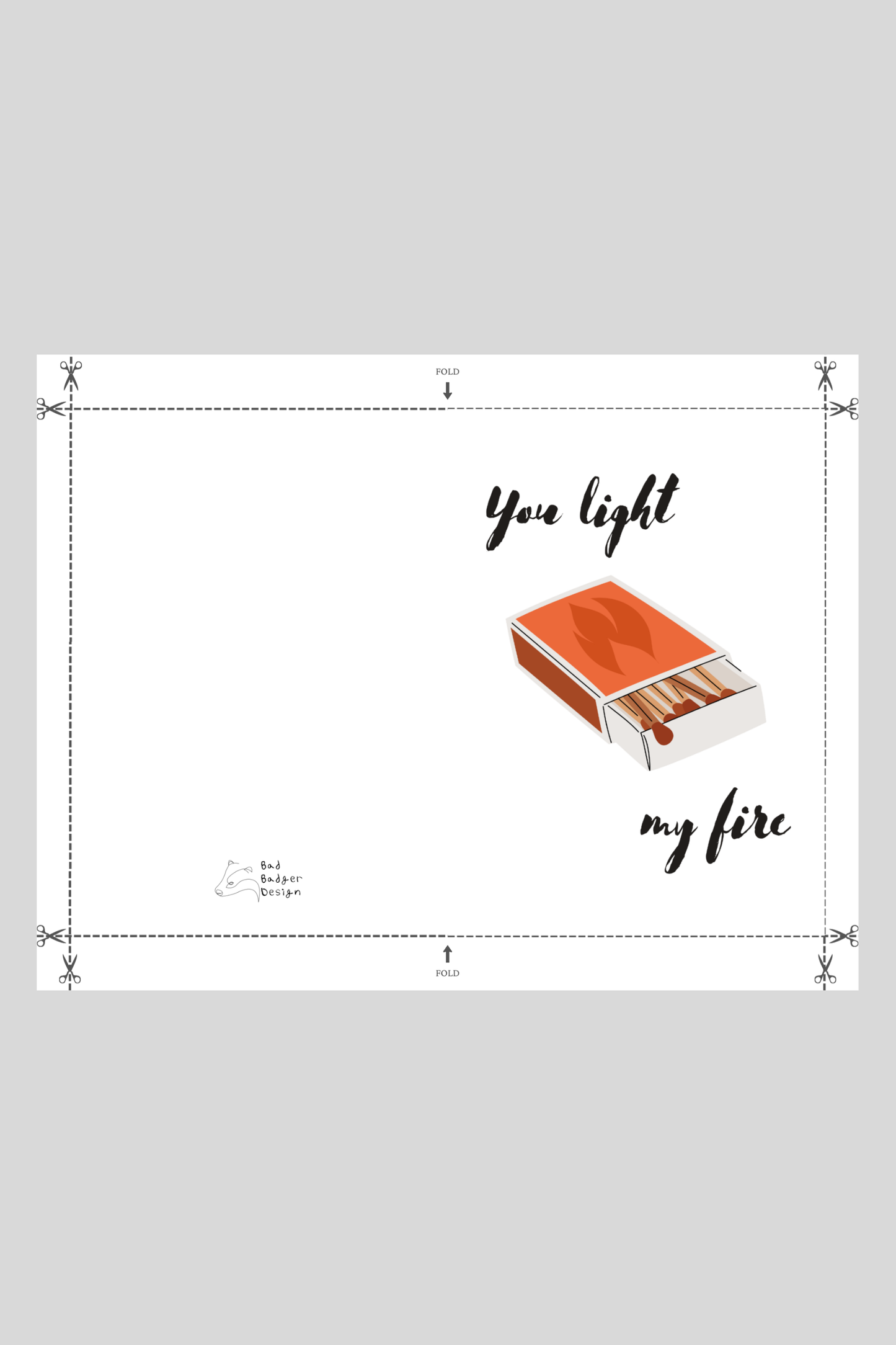 Light My Fire Greeting Card