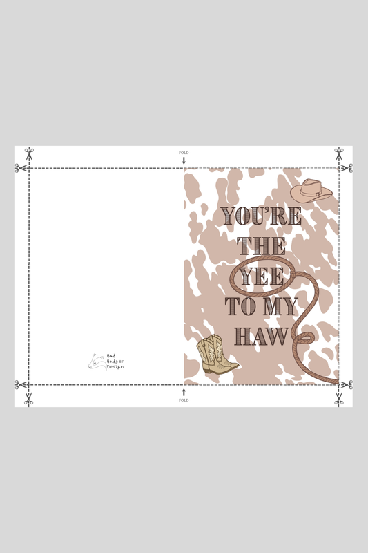 Yeehaw Greeting Card