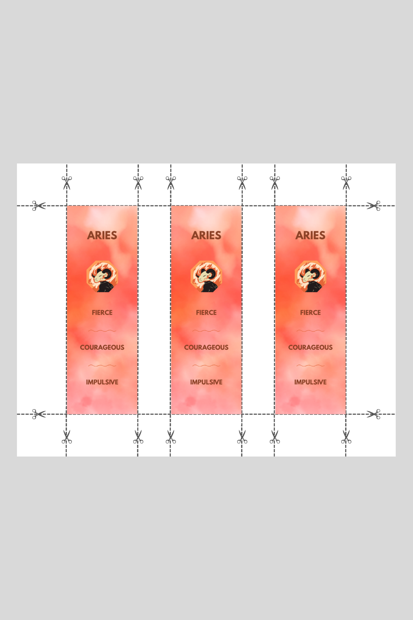 Aries Bookmark
