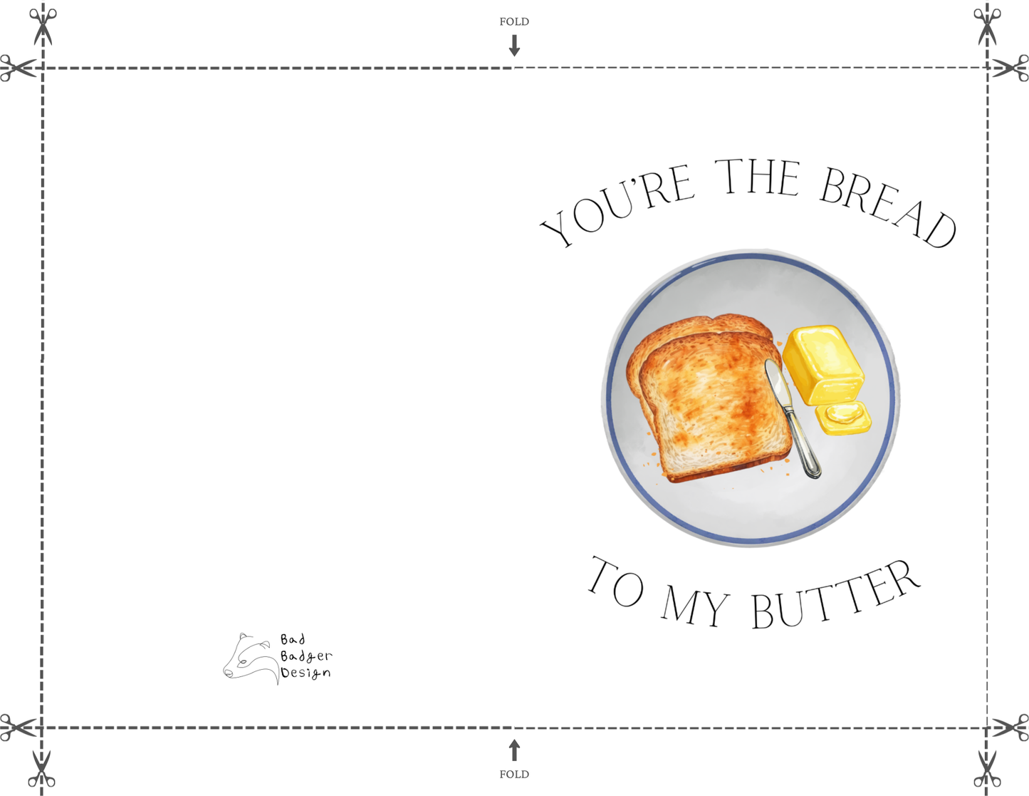 Bread & Butter Greeting Card