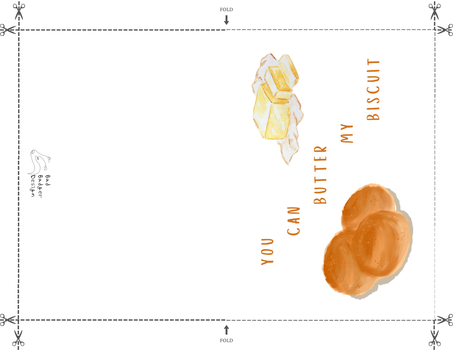 Butter My Biscuit Greeting Card