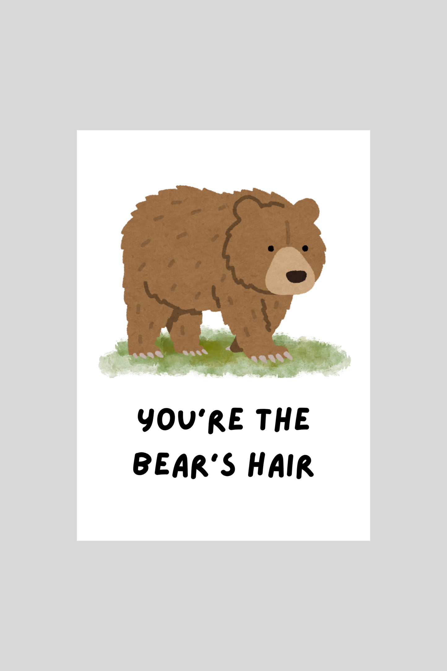 Bear's Hair Greeting Card