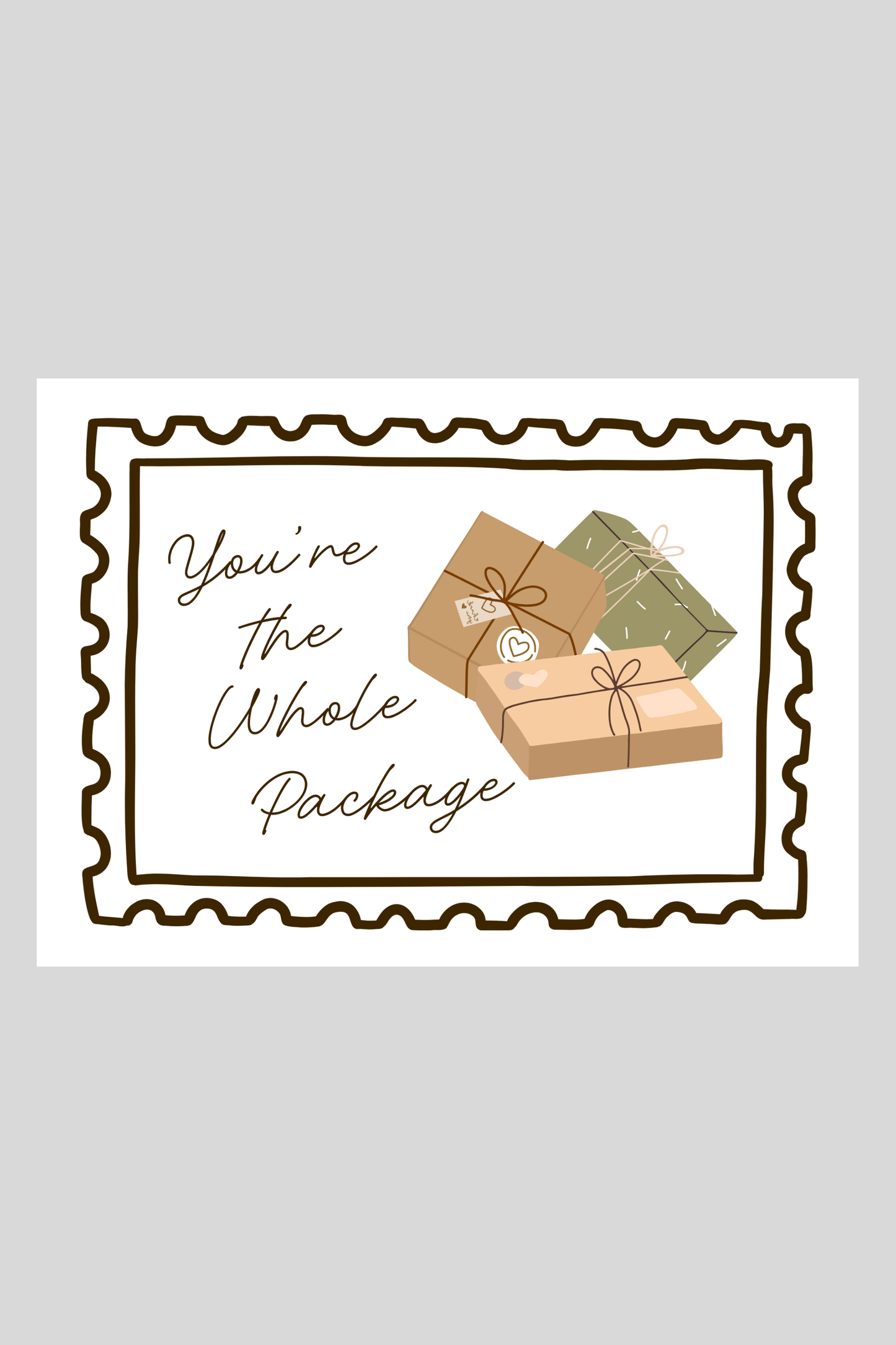 Whole Package Greeting Card