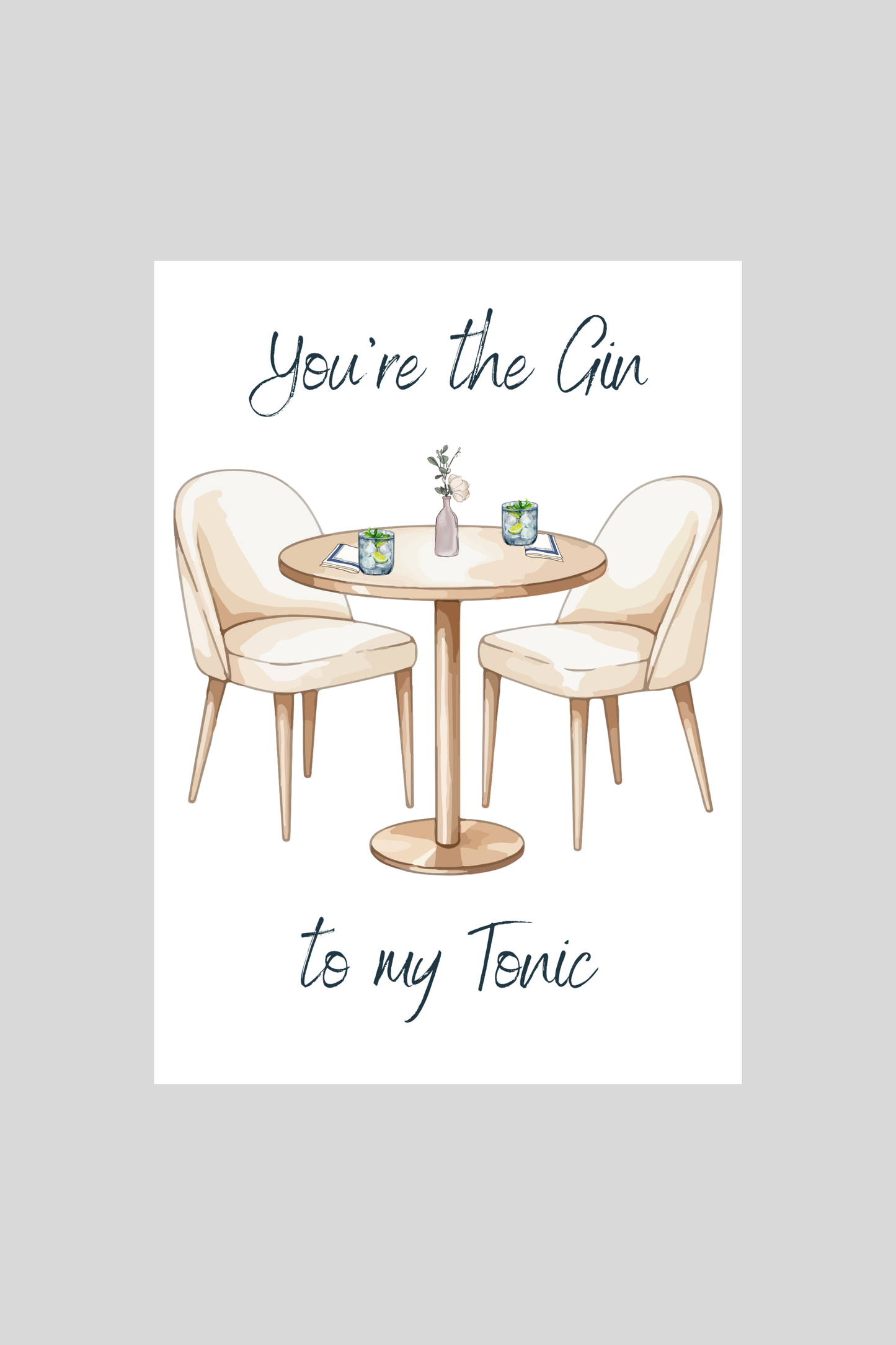 Gin & Tonic Greeting Card