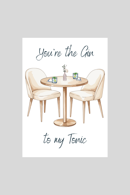 Gin & Tonic Greeting Card