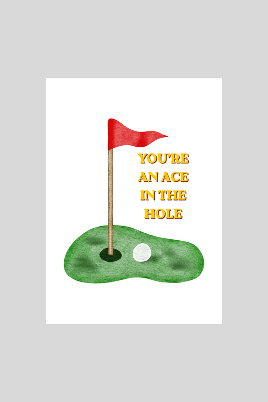Ace in the Hole Greeting Card