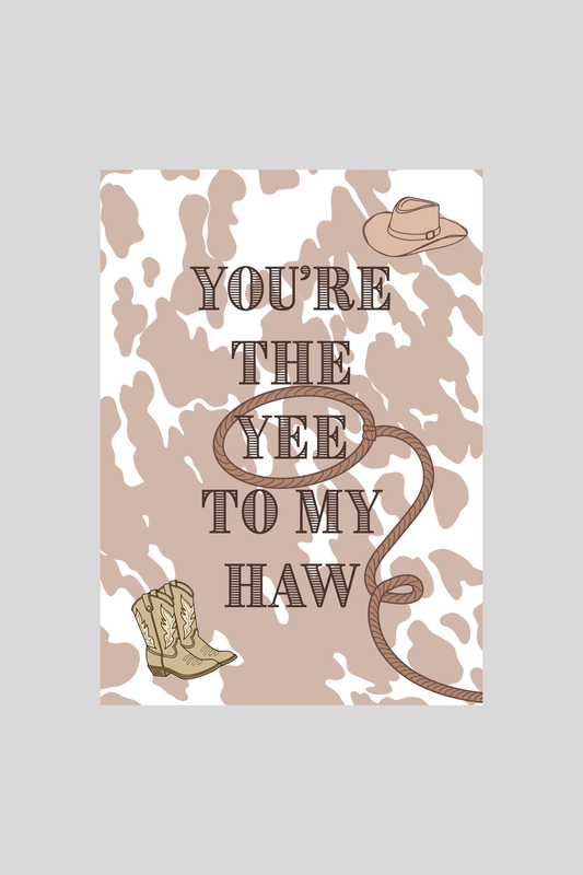 Yeehaw Greeting Card