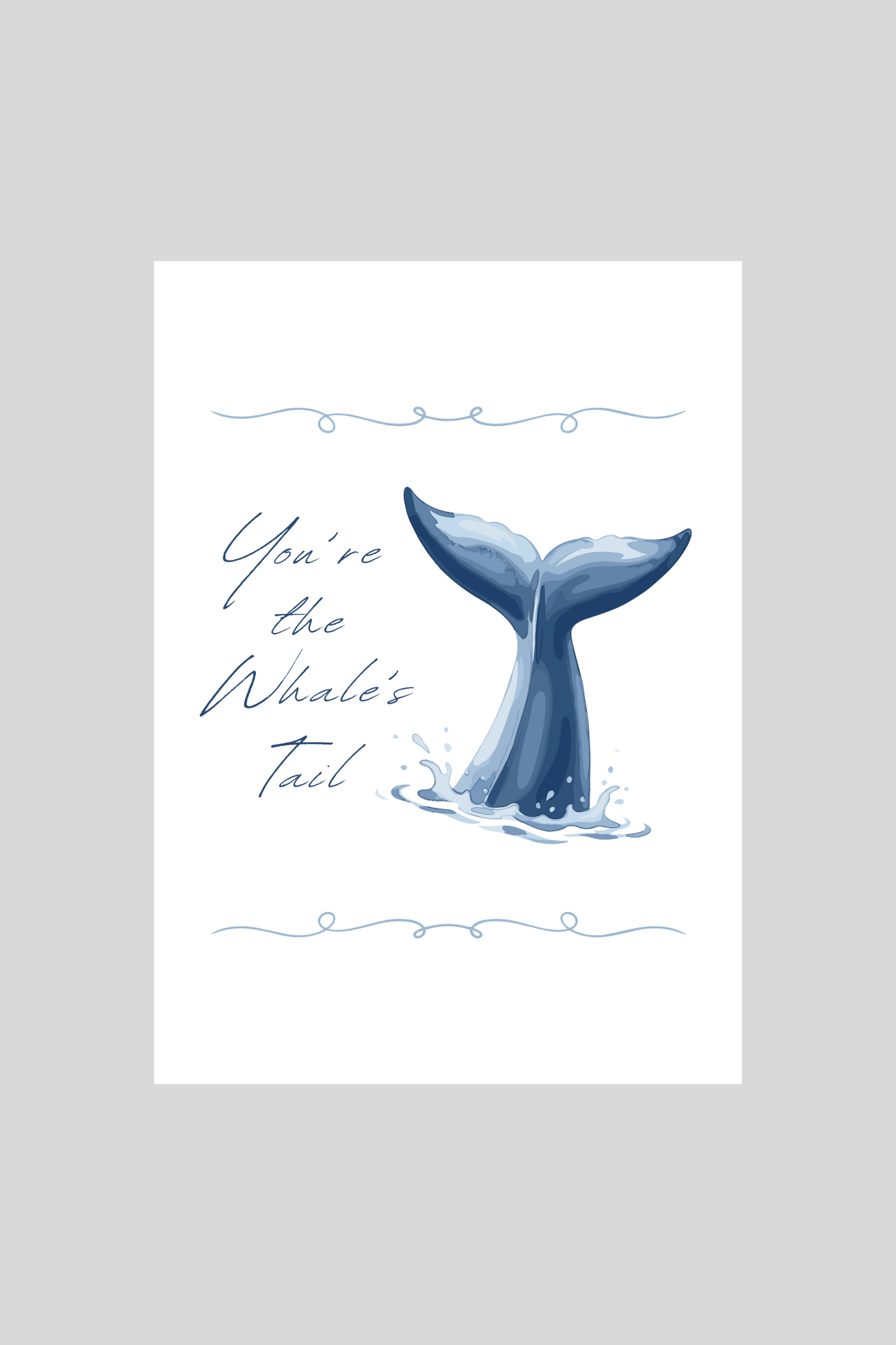 Whale's Tail Greeting Card