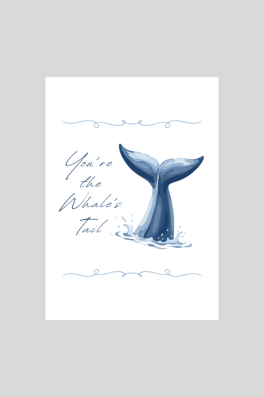 Whale's Tail Greeting Card