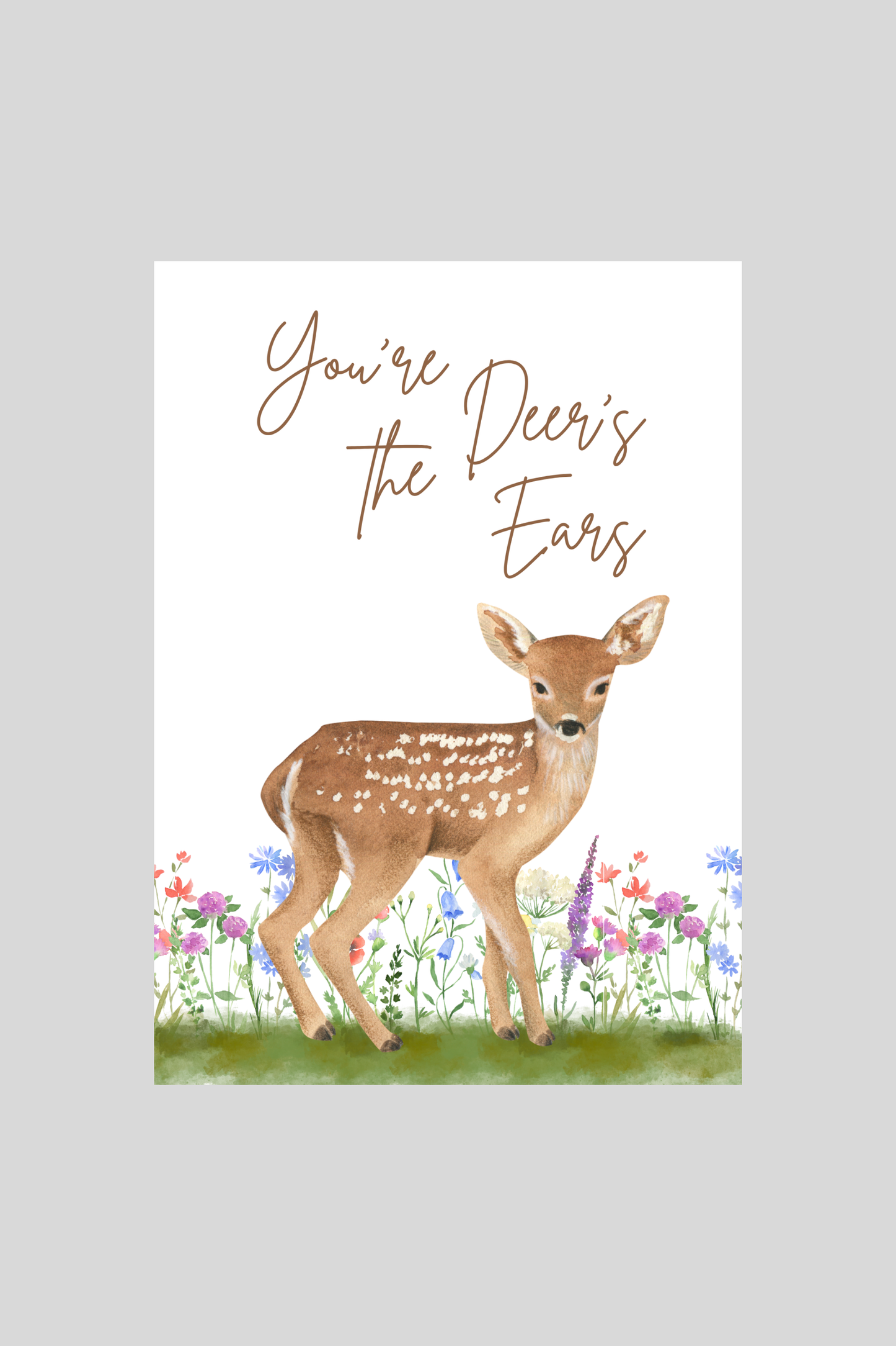 Deer's Ears Greeting Card