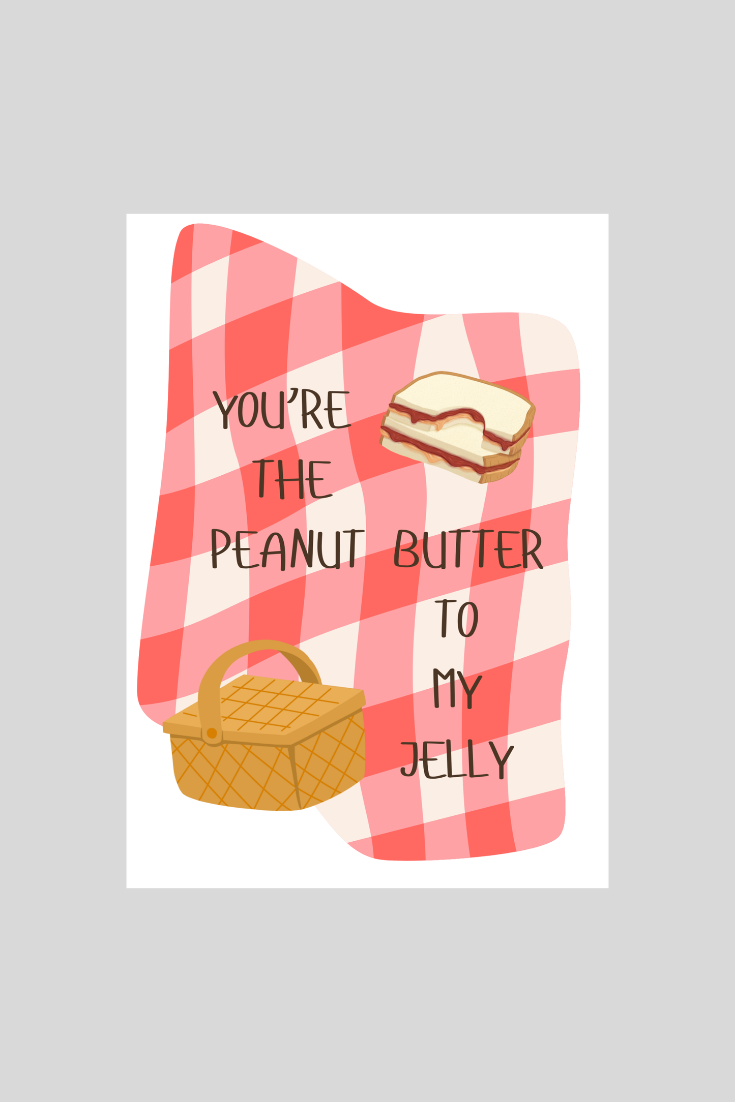 Peanut Butter & Jelly Greeting Card