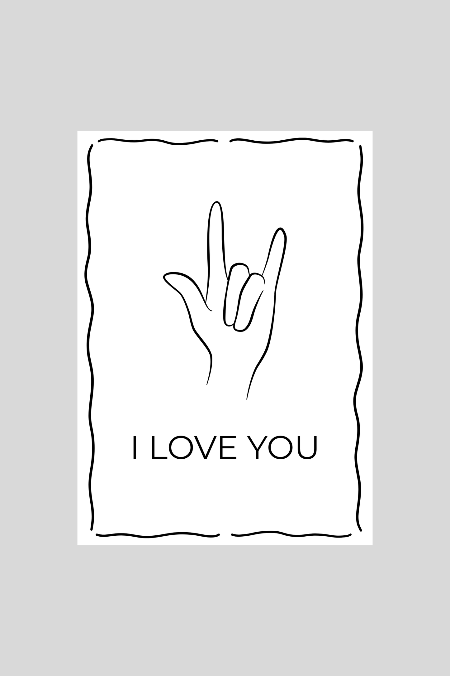 ILY Greeting Card