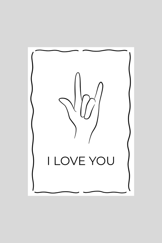 ILY Greeting Card