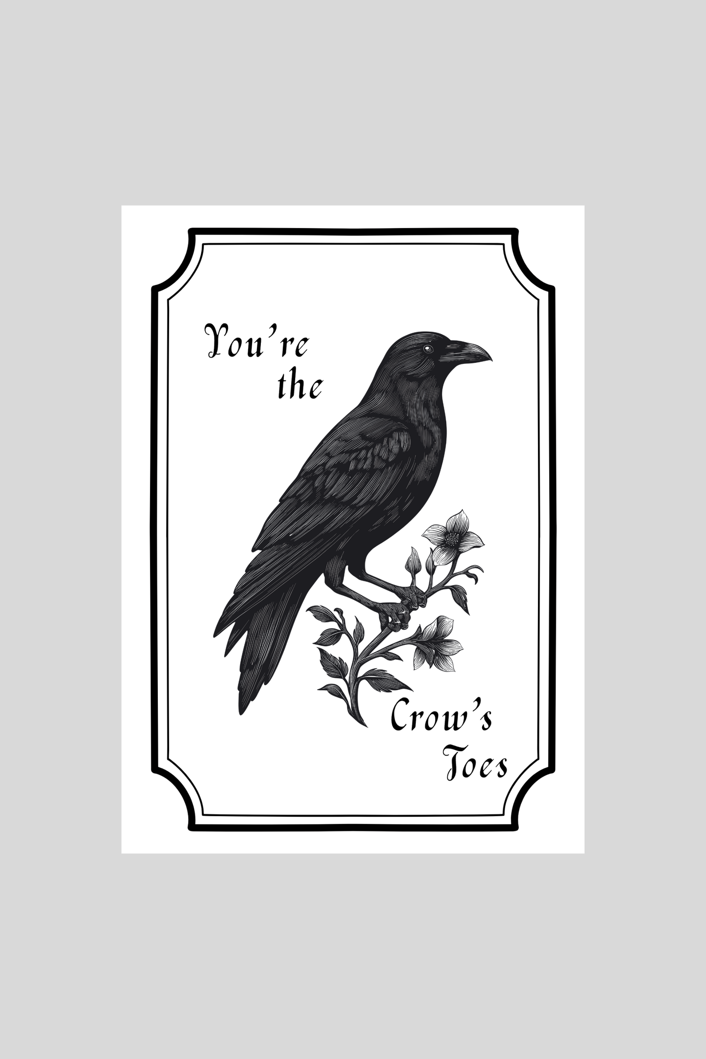 Crow's Toes Greeting Card