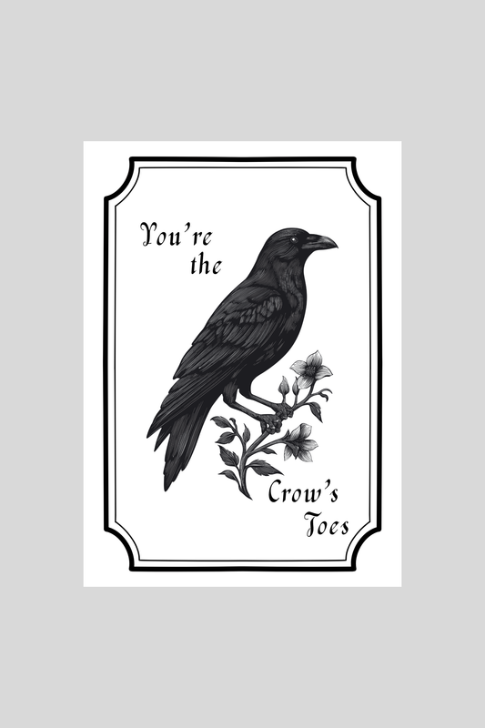 Crow's Toes Greeting Card