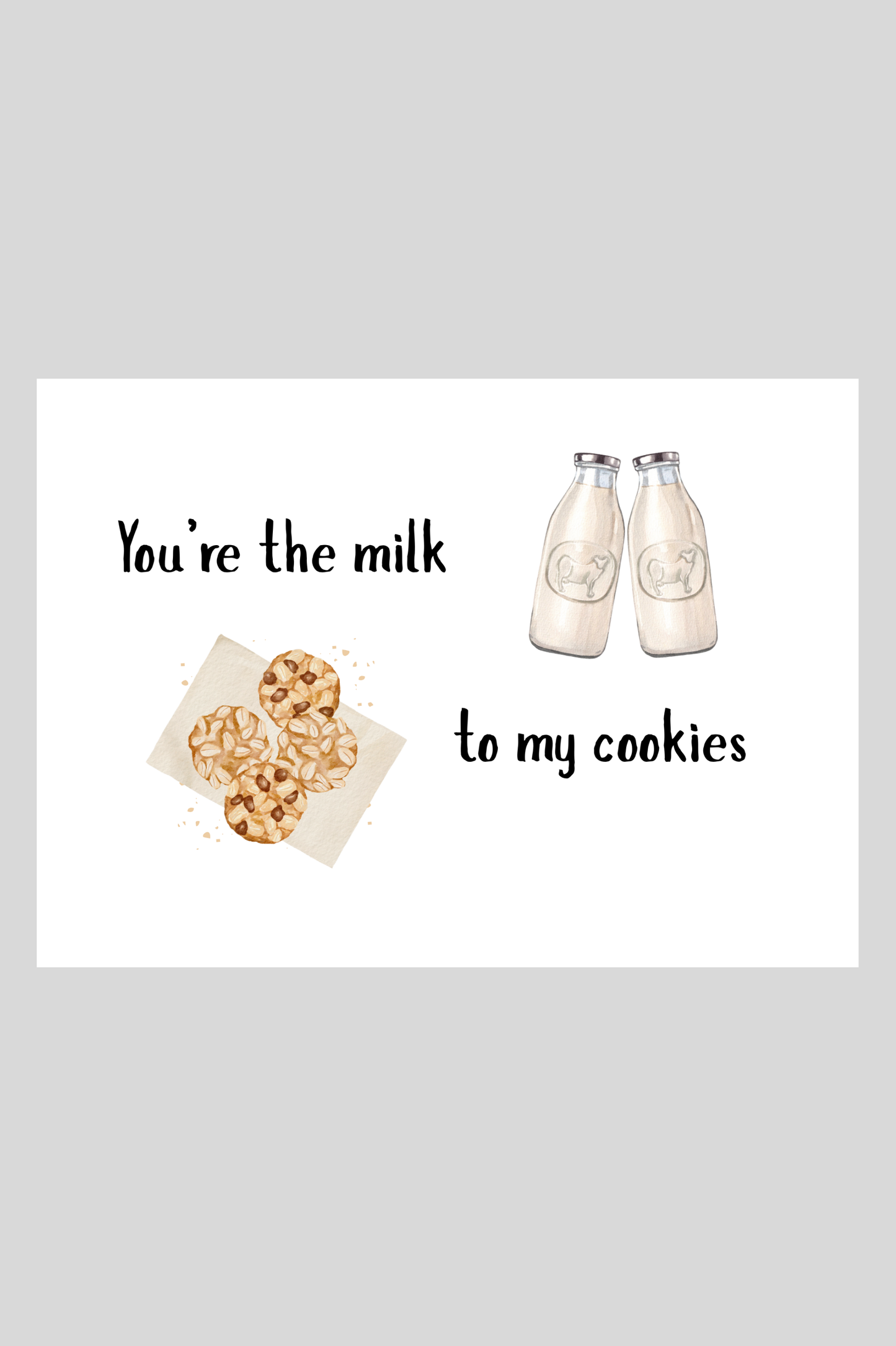 Milk & Cookies Greeting Card