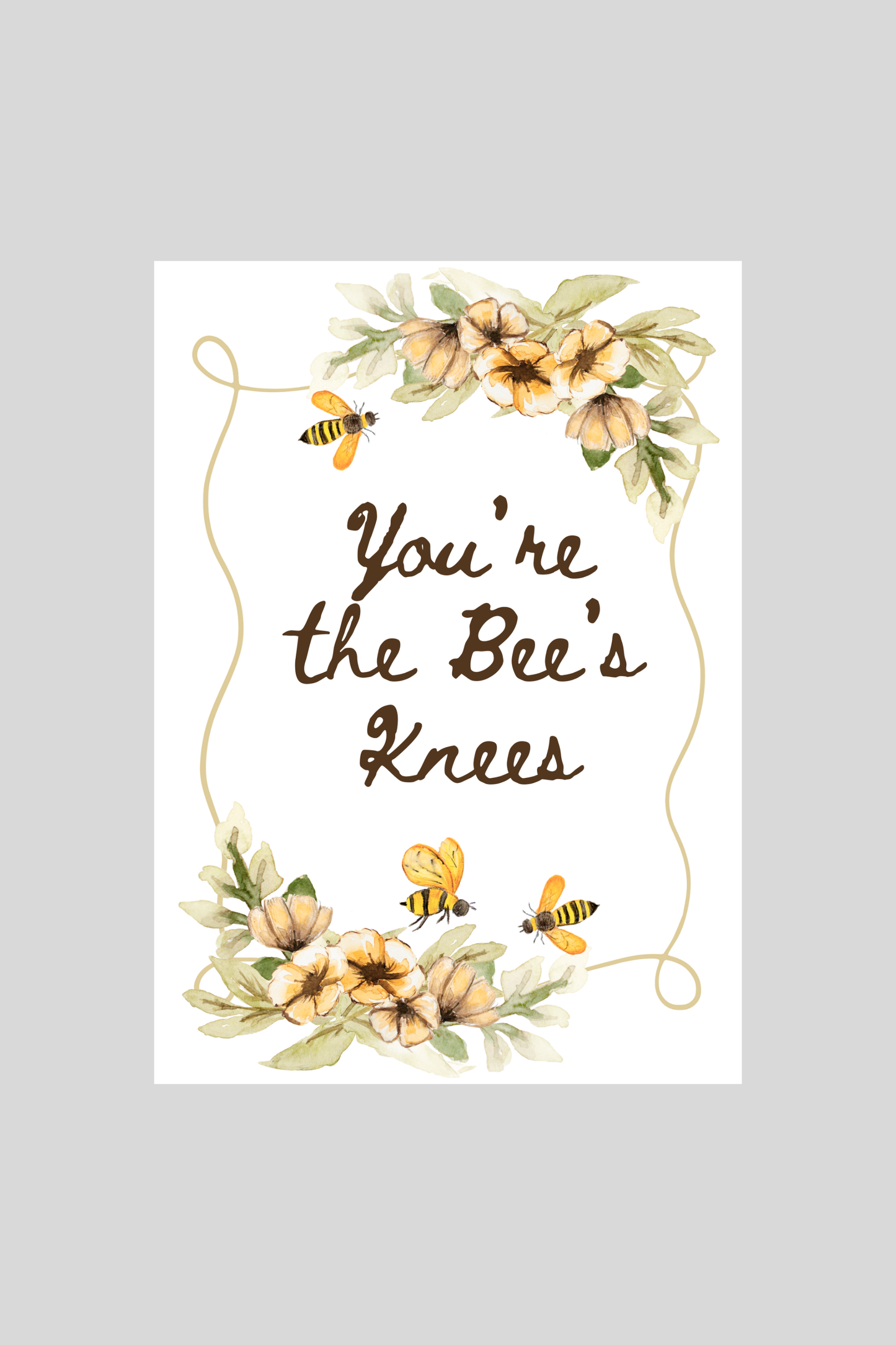 Bee's Knees Greeting Card