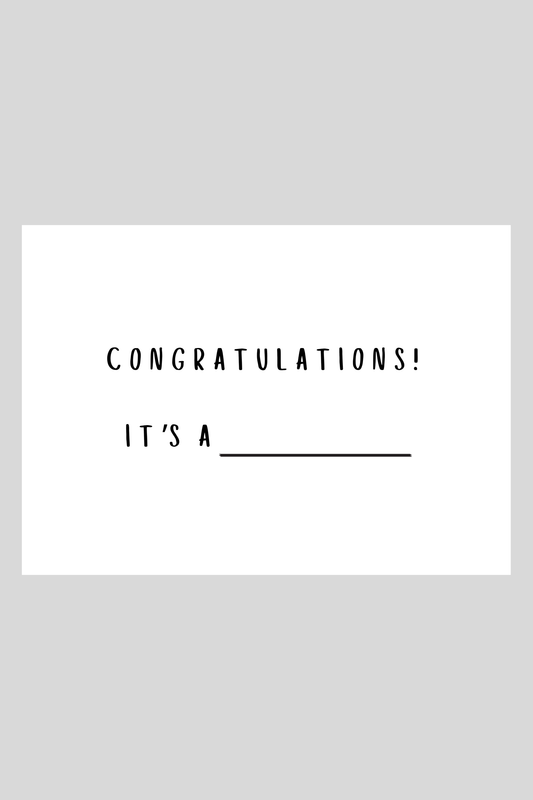 Fill in the Blank Greeting Card