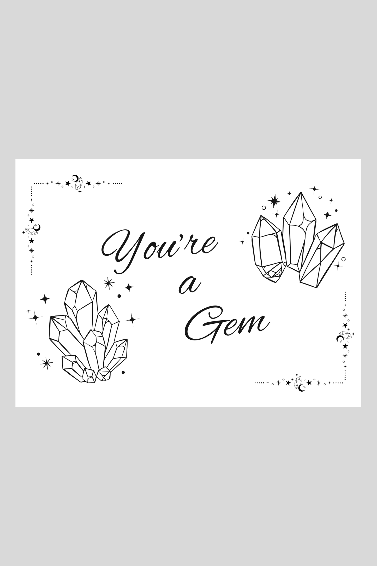 Gem Greeting Card