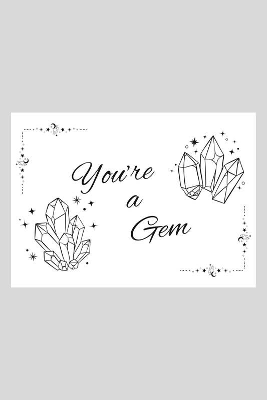 Gem Greeting Card