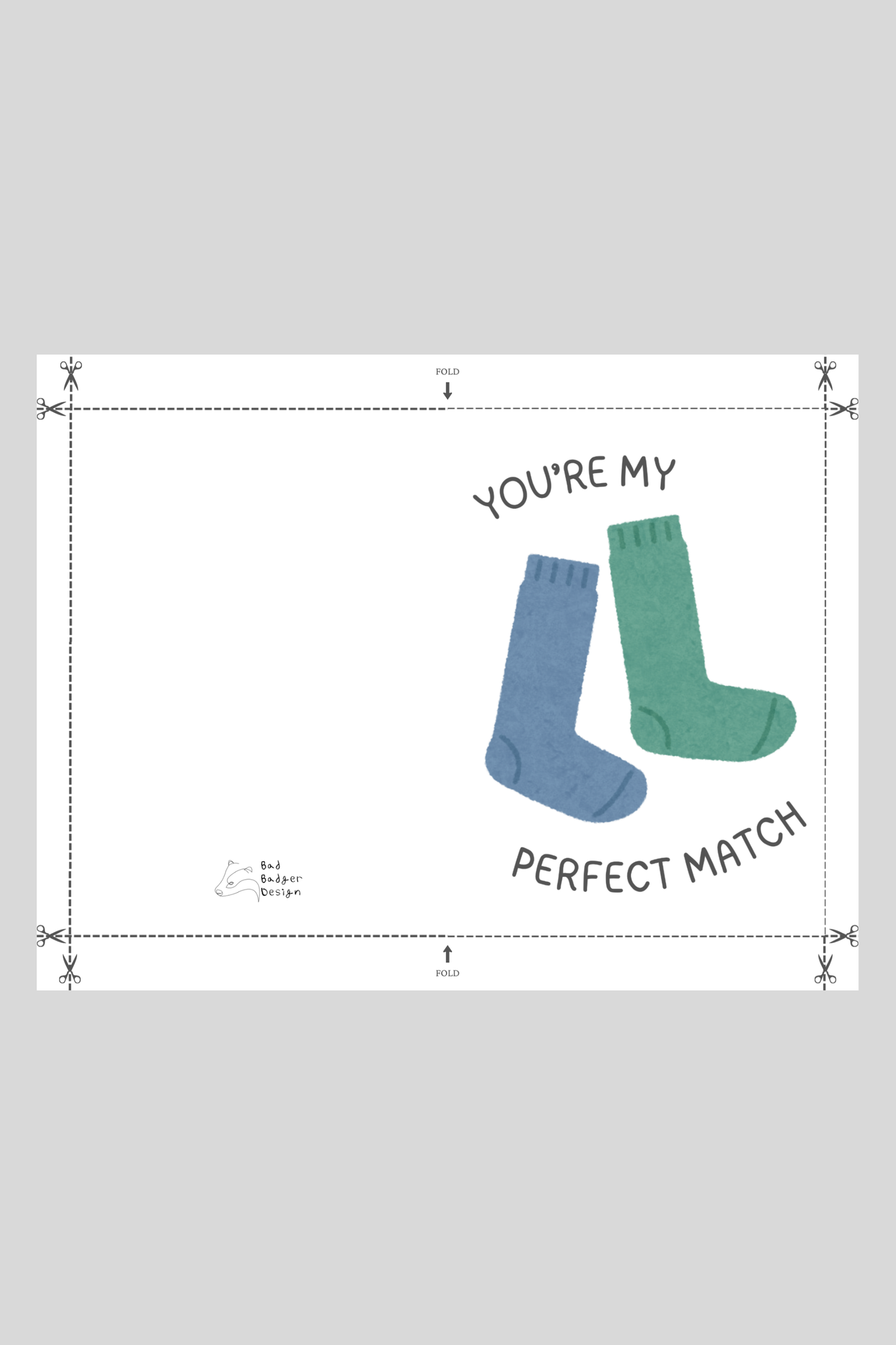 Perfect Match Greeting Card