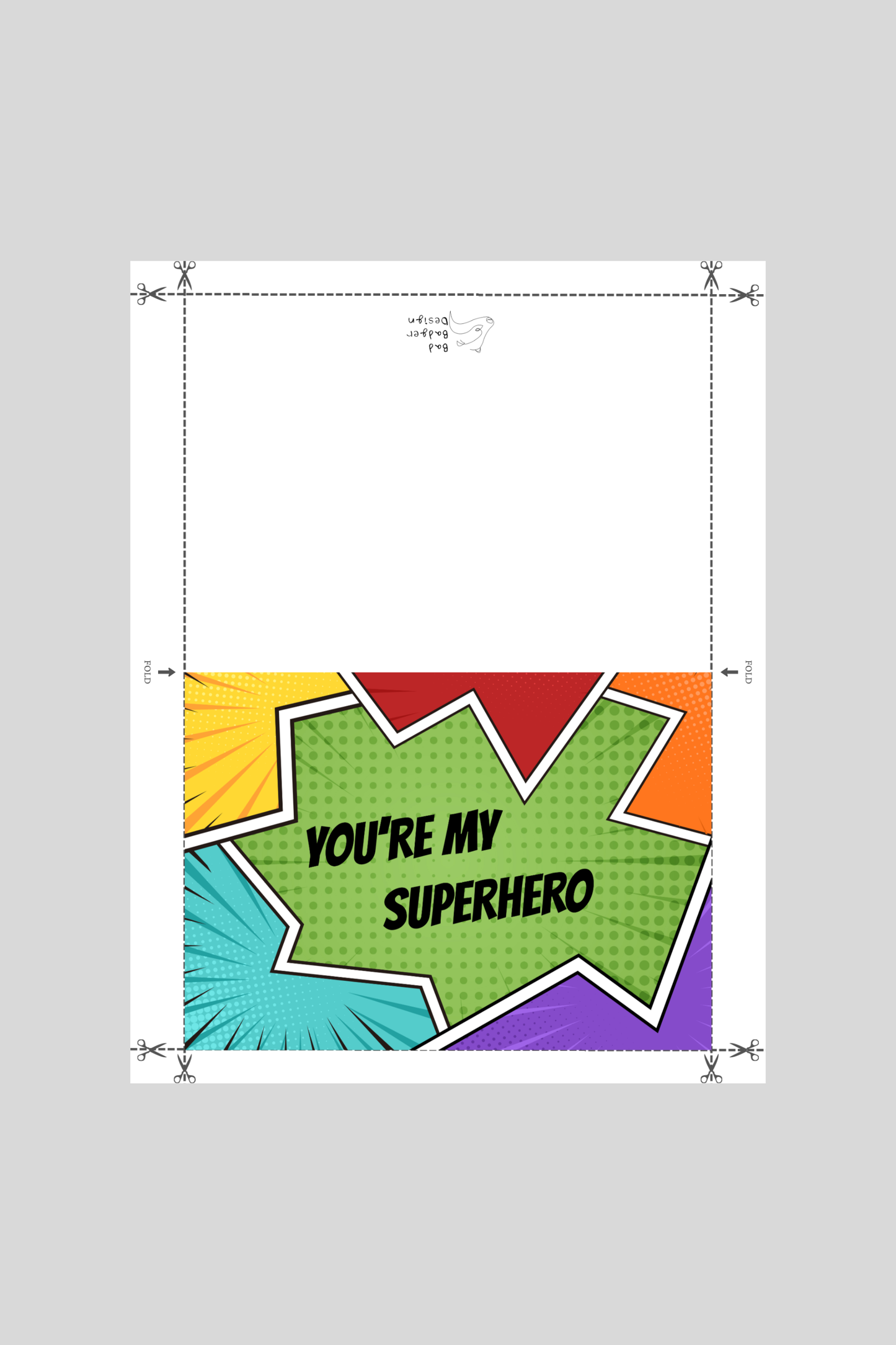 Superhero Greeting Card