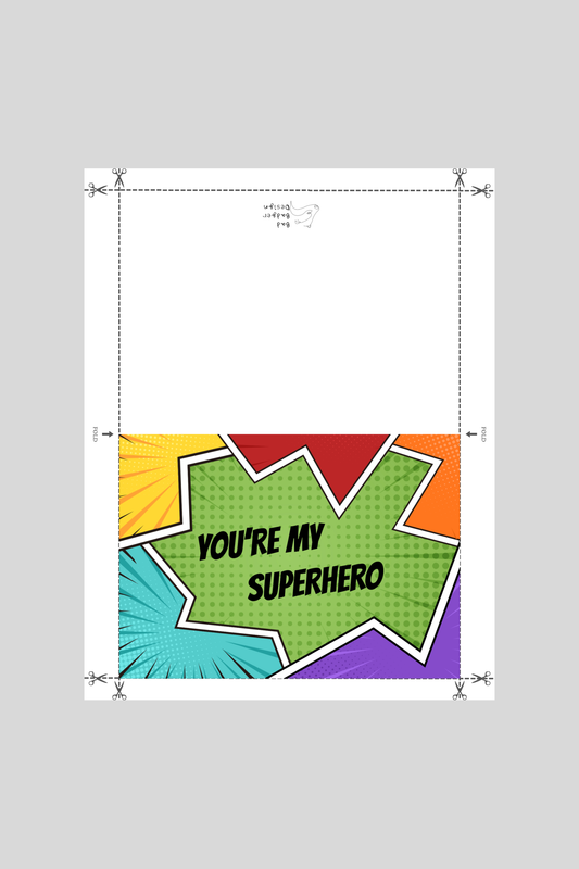Superhero Greeting Card