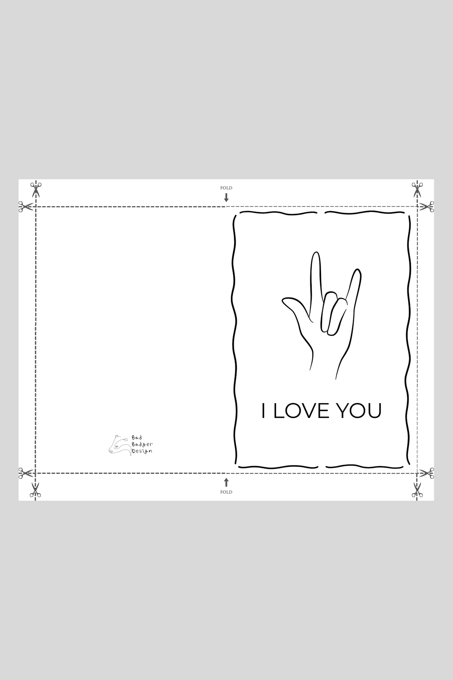 ILY Greeting Card