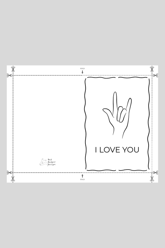 ILY Greeting Card