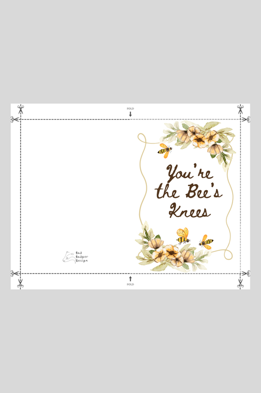 Bee's Knees Greeting Card