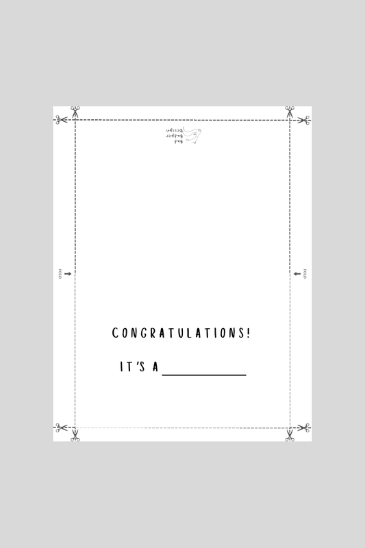 Fill in the Blank Greeting Card