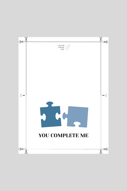 Complete Me Greeting Card