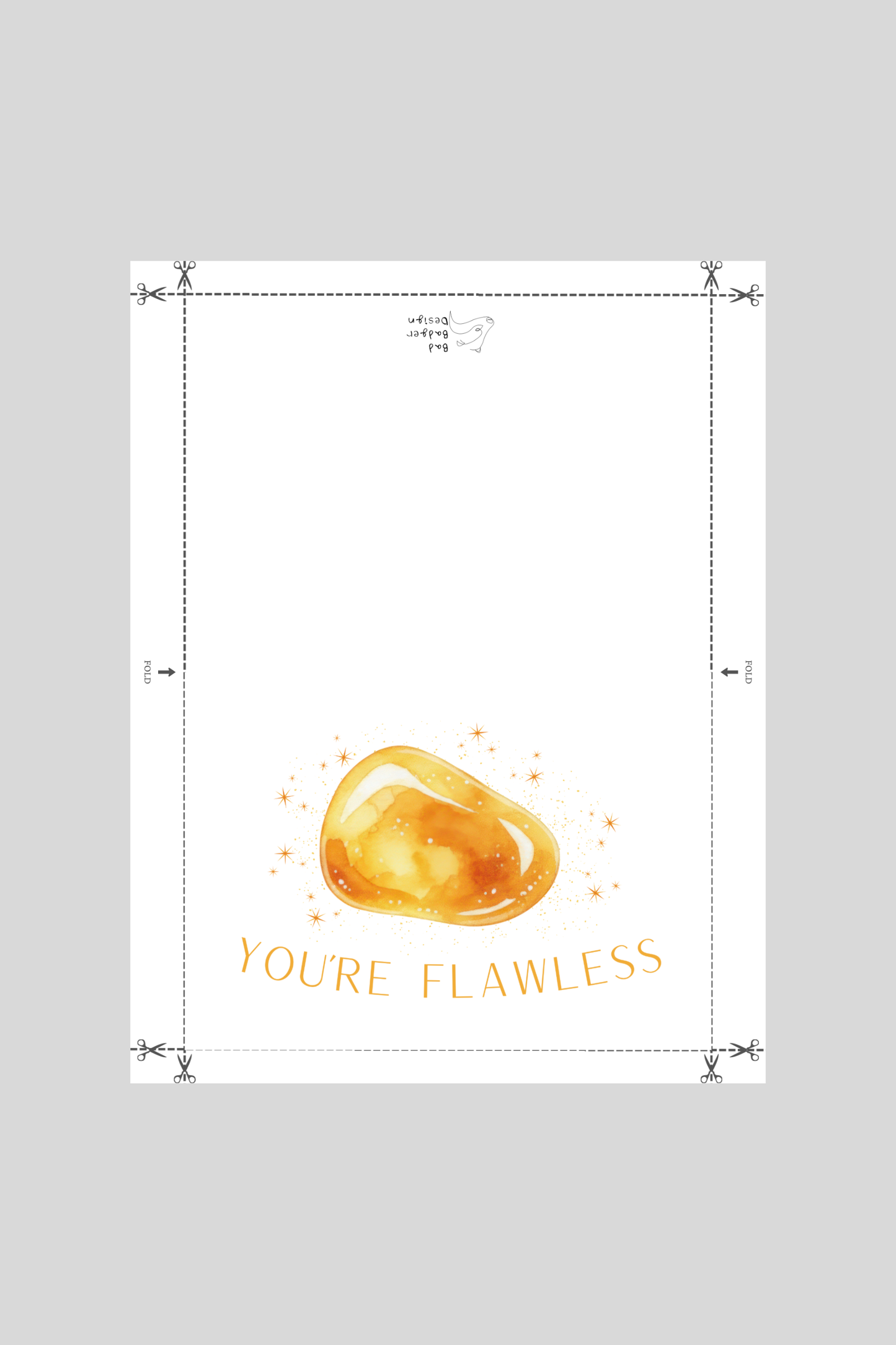 Flawless Greeting Card
