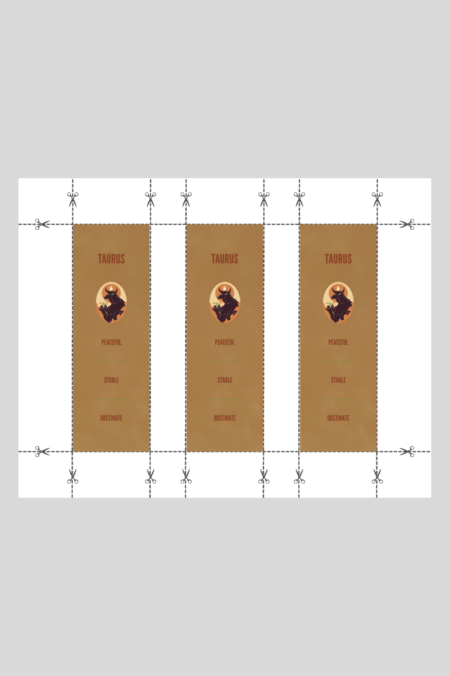 Taurus Bookmark