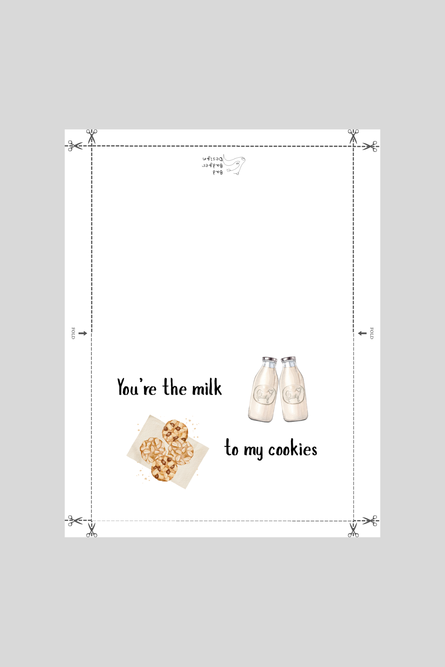 Milk & Cookies Greeting Card