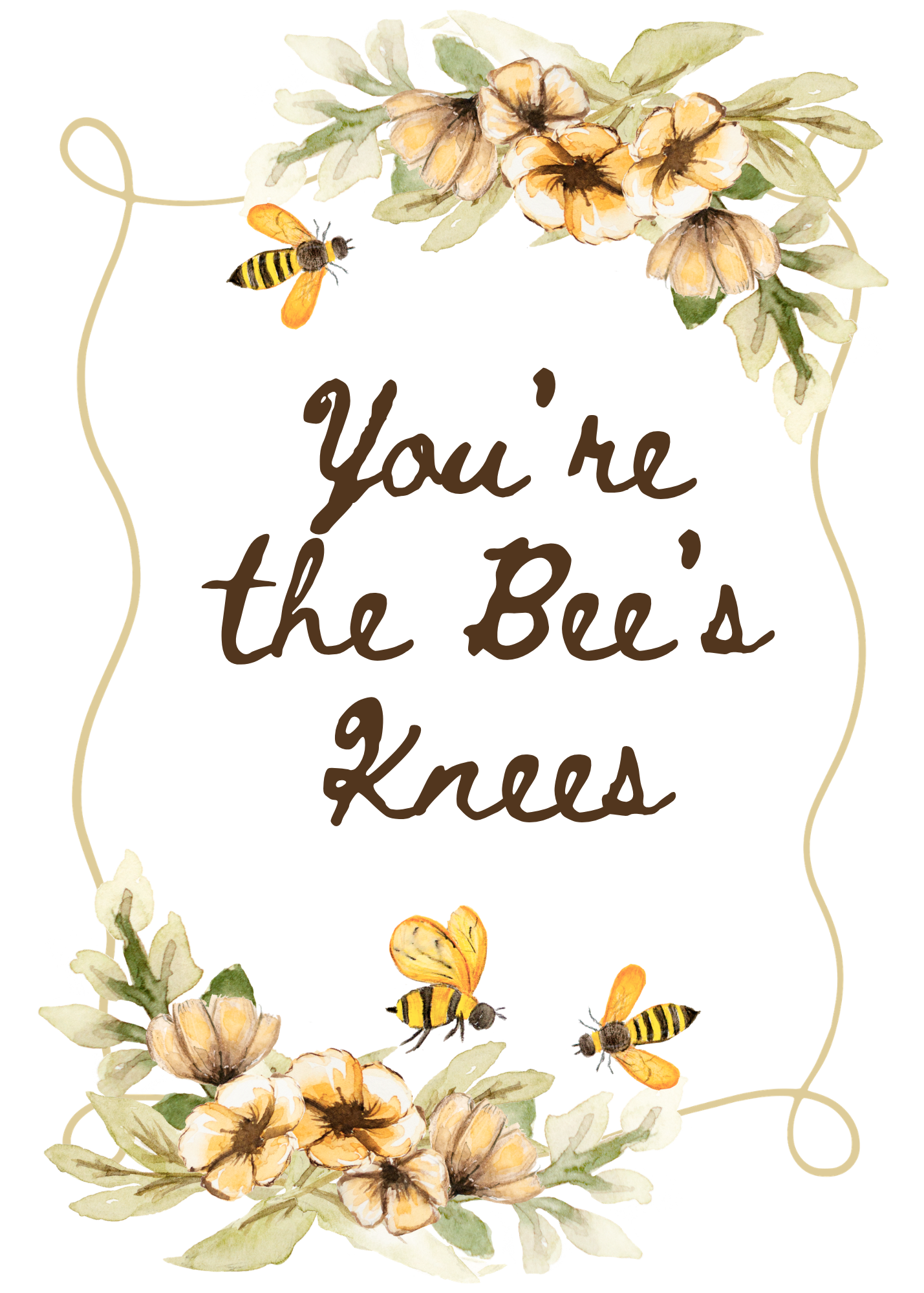 Bee's Knees Greeting Card