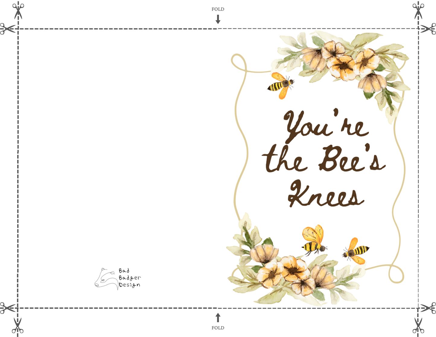 Bee's Knees Greeting Card